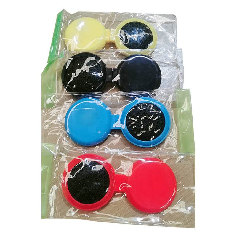 Round Folding Pocket Hair Brush with Mirror for Travel - Random Colour - Image 3