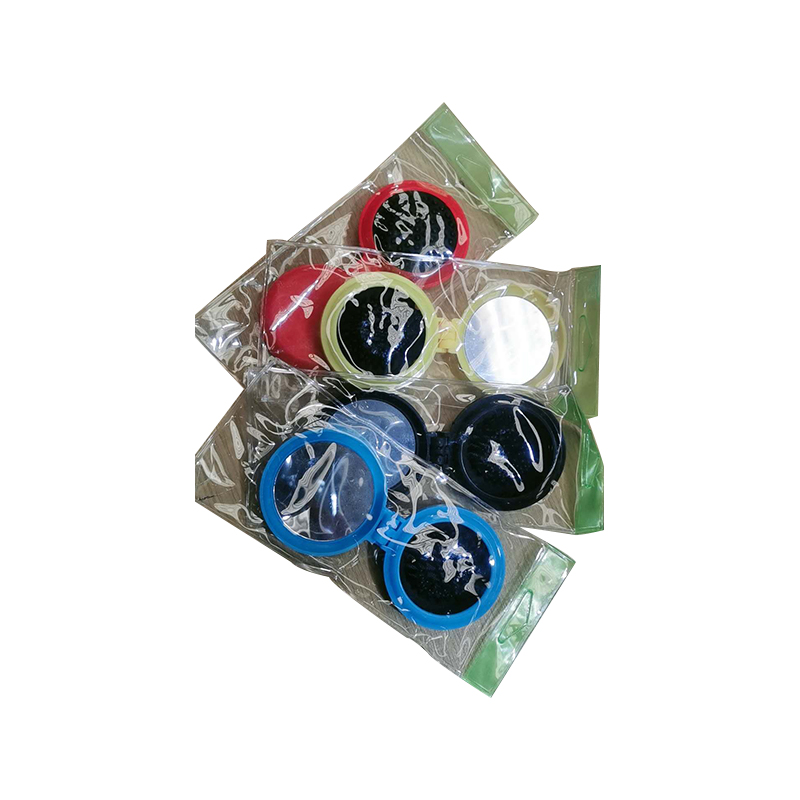 Round Folding Pocket Hair Brush with Mirror for Travel - Random Colour - Image 4